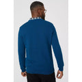 Dark Blue - Back - Maine Mens Premium Cotton V Neck Jumper