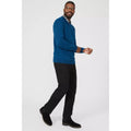 Dark Blue - Lifestyle - Maine Mens Premium Cotton V Neck Jumper