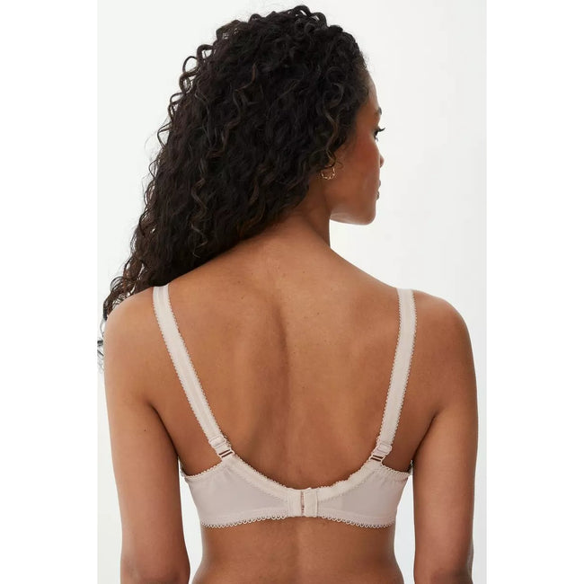 Natural - Back - Gorgeous Womens-Ladies Charlotte Lace Non-Padded Bra