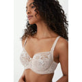 Natural - Side - Gorgeous Womens-Ladies Charlotte Lace Non-Padded Bra