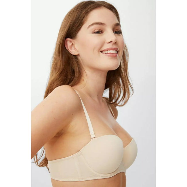 White-Nude - Pack Shot - Debenhams Womens-Ladies Strapless Bra (Pack of 2)