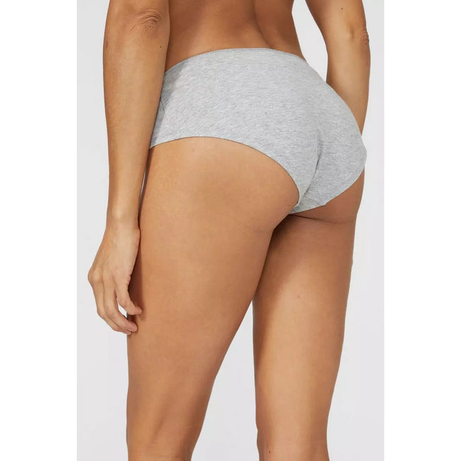 Grey - Close up - Debenhams Womens-Ladies Paisley Lace Detail Briefs (Pack of 5)