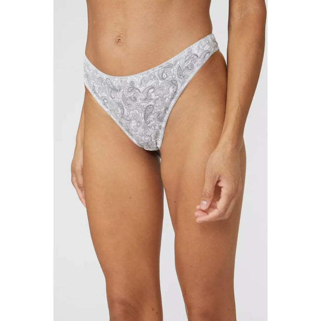 Grey - Pack Shot - Debenhams Womens-Ladies Paisley Lace Detail Thong (Pack of 5)