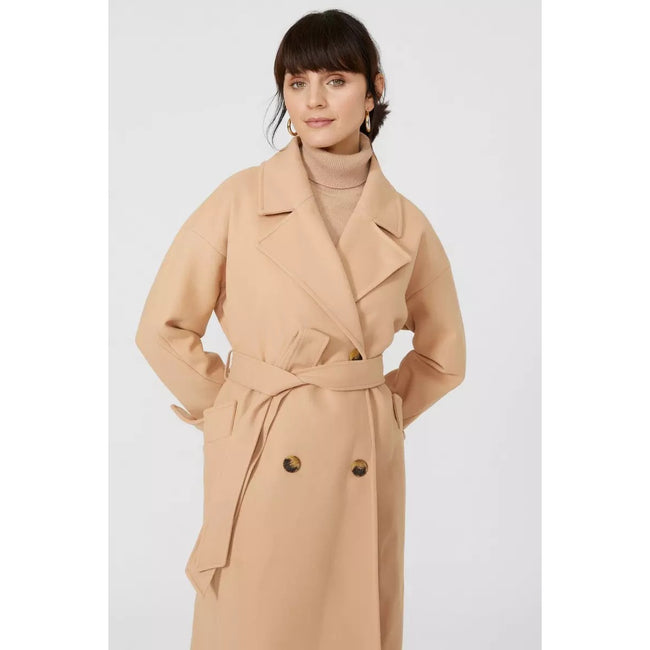 Toffee - Lifestyle - Principles Womens-Ladies Belted Longline Coat
