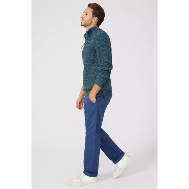 Green - Lifestyle - Mantaray Mens Twist Half Zip Jumper
