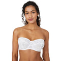 White - Front - Gorgeous Womens-Ladies Charlotte Lace Strapless Bra
