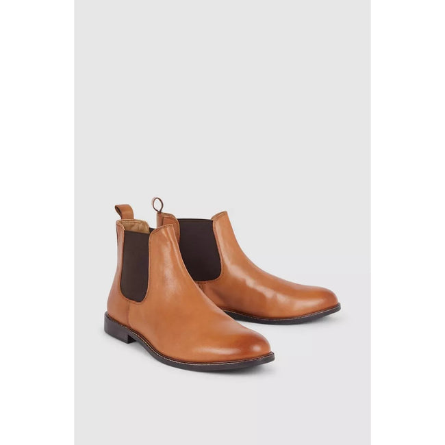 Tan - Lifestyle - Maine Mens Blenheim Leather Chelsea Boots