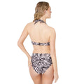 Black-White - Back - Gorgeous Womens-Ladies Zebra Print Strapless Bikini Top