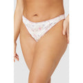 Pale Pink - Front - Gorgeous Womens-Ladies Floral Tie Dye Thong