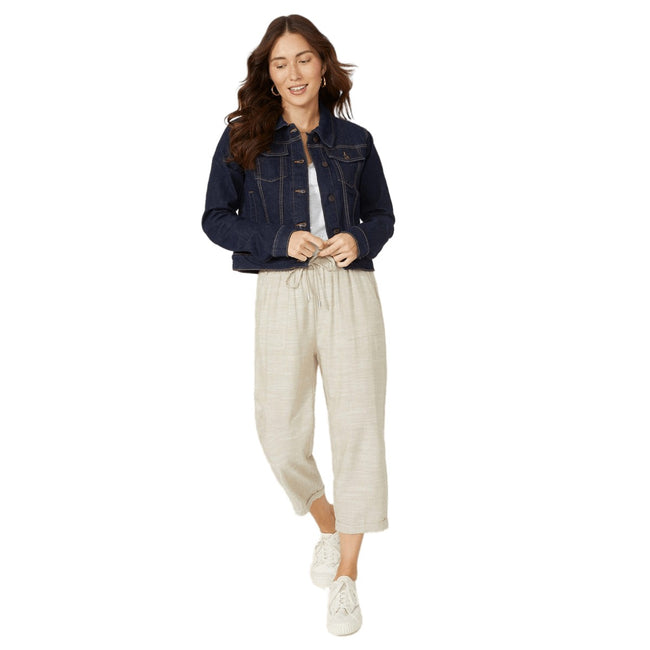 Dark Wash - Lifestyle - Mantaray Womens-Ladies Western Denim Jacket