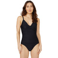 Black - Front - Debenhams Womens-Ladies Twisted Knot Front One Piece Swimsuit
