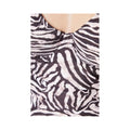 Black-White - Side - Gorgeous Womens-Ladies Zebra Print Underwired One Piece Swimsuit