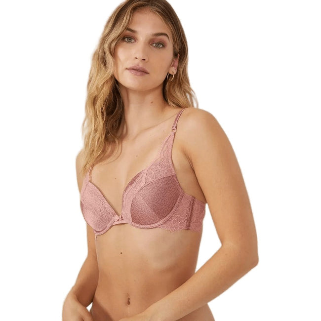 Bronze - Front - Debenhams Womens-Ladies Animal Print Bra