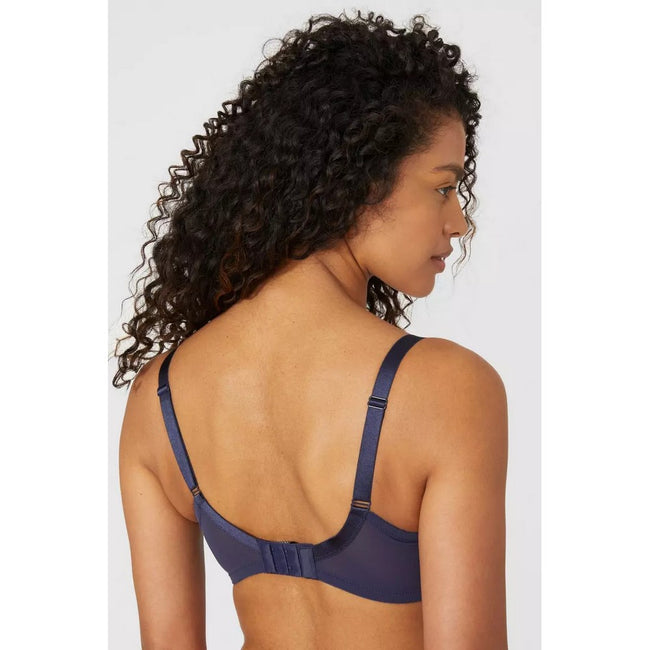 Navy-White - Back - Gorgeous Womens-Ladies Floral Bra (Pack of 2)