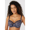 Navy-White - Close up - Gorgeous Womens-Ladies Floral Bra (Pack of 2)