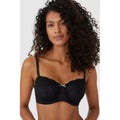 Fawn-Black - Side - Gorgeous Womens-Ladies Strapless Bra (Pack of 2)
