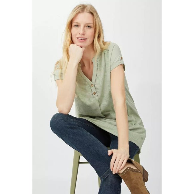 Pistachio - Lifestyle - Mantaray Womens-Ladies Bird Tunic