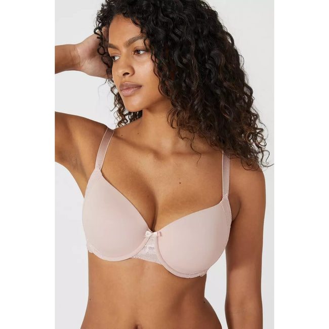 Purple - Lifestyle - Gorgeous Womens-Ladies Lace Detail T-Shirt Bra (Pack of 2)