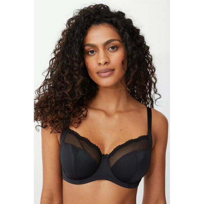Black-White - Pack Shot - Gorgeous Womens-Ladies Animal Print Bra (Pack of 2)
