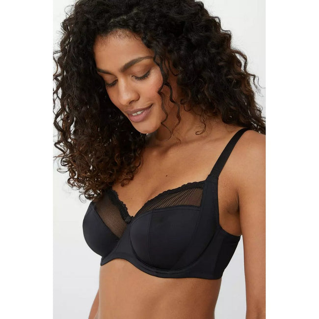 Black-White - Close up - Gorgeous Womens-Ladies Animal Print Bra (Pack of 2)