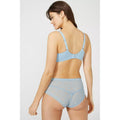 Dusty Blue - Back - Debenhams Womens-Ladies Lace Recycled Knickers