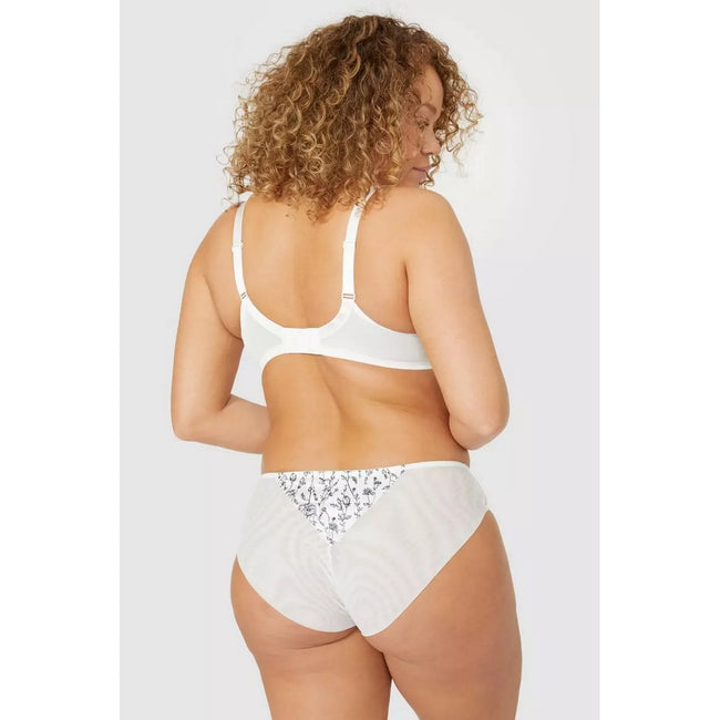 Black-White - Back - Gorgeous Womens-Ladies Meadow Floral Briefs