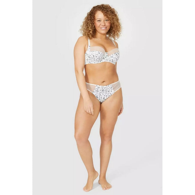 Black-White - Pack Shot - Gorgeous Womens-Ladies Meadow Floral Briefs
