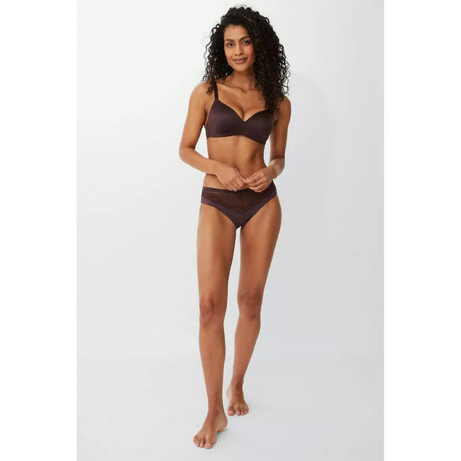 Chocolate - Pack Shot - Debenhams Womens-Ladies Comfort Non-Wired Bra