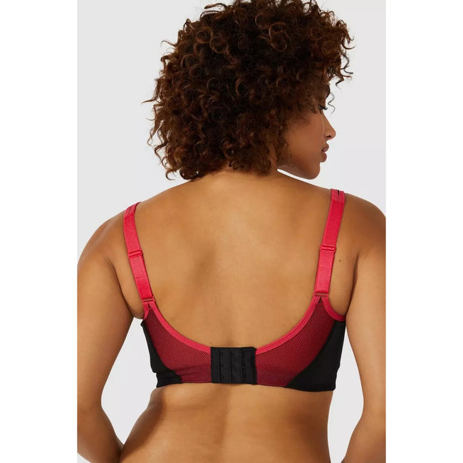 Black - Back - Gorgeous Womens-Ladies High Impact Sports Bra