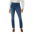 Mid Wash - Front - Maine Womens-Ladies 5 Pockets Straight Leg Jeans