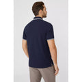 Navy - Back - Maine Mens Pique Tipped Polo Shirt