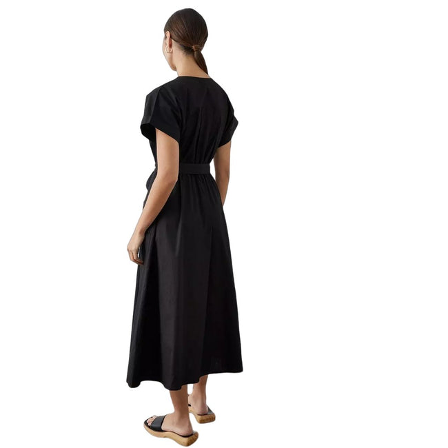 Black - Back - Principles Womens-Ladies Belt Midi Dress