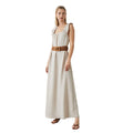 Stone - Front - Principles Womens-Ladies Strappy Frill Maxi Dress