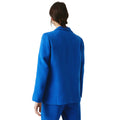 Cobalt Blue - Back - Maine Womens-Ladies Linen Blend Single-Breasted Blazer