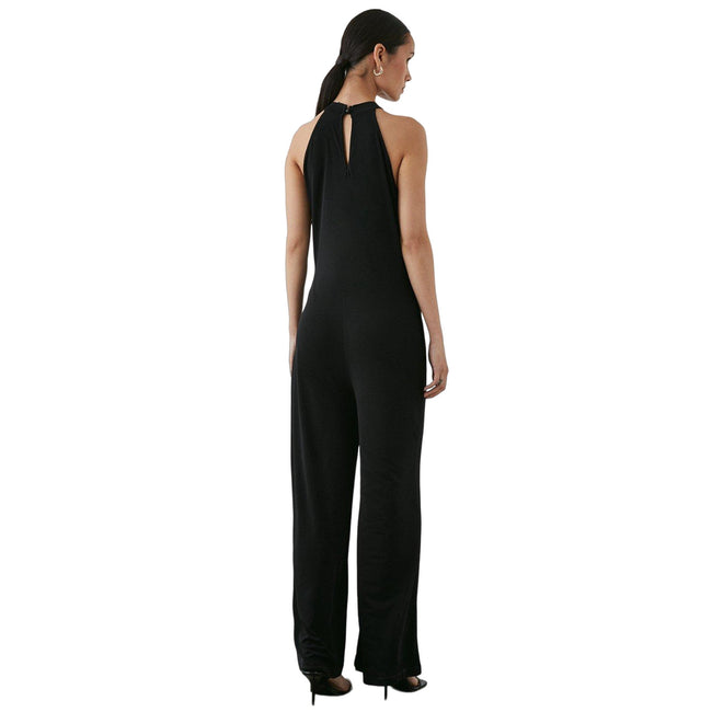 Black - Back - Principles Womens-Ladies Twist Neck Jumpsuit