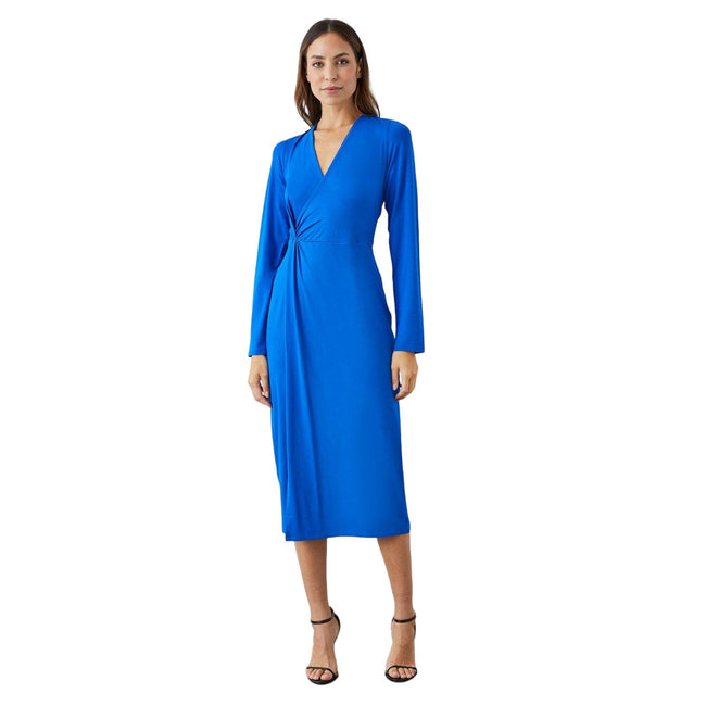 Cobalt - Front - Principles Womens-Ladies Jersey Twisted Midi Dress