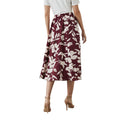 Berry - Back - Principles Womens-Ladies Floral Midi Skirt