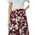 Berry - Side - Principles Womens-Ladies Floral Midi Skirt