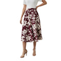 Berry - Front - Principles Womens-Ladies Floral Midi Skirt
