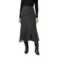 Black - Front - Principles Womens-Ladies Spotted Panelled Midi Skirt