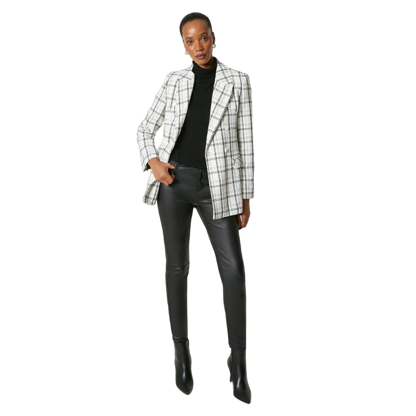 Ivory - Lifestyle - Principles Womens-Ladies Double-Breasted Blazer