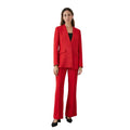 Red - Lifestyle - Principles Womens-Ladies Collarless Single-Breasted Blazer