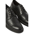 Black - Side - Maine Mens Lenny Lace Up Derby Shoes