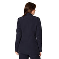 Navy - Back - Principles Womens-Ladies Double-Breasted Longline Blazer