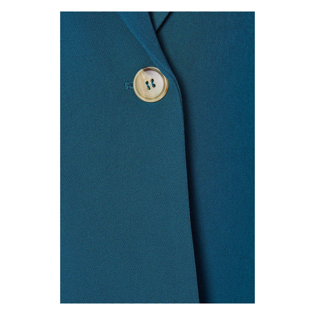 Teal - Side - Principles Womens-Ladies Single-Breasted Blazer