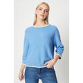 Grey Blue - Front - Principles Womens-Ladies Boxy 3-4 Sleeve Jumper