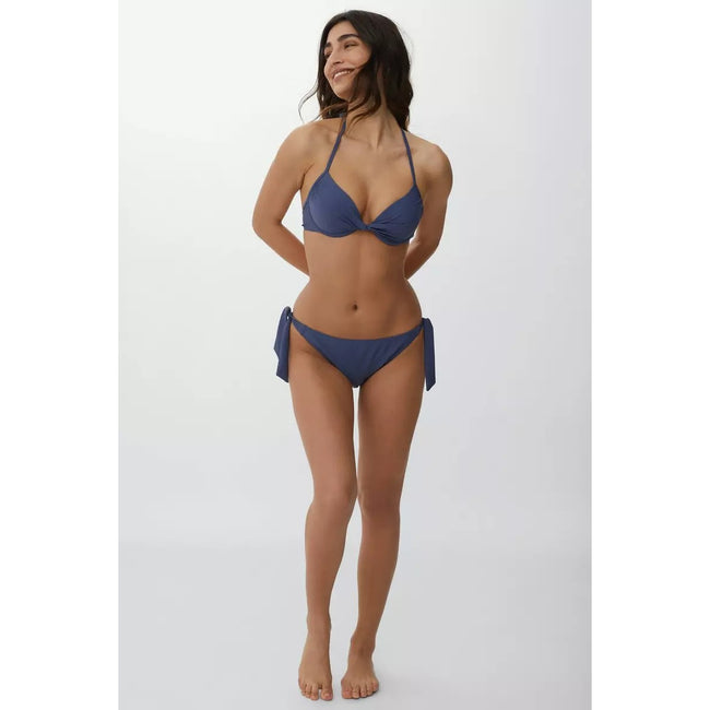 Blue - Lifestyle - Debenhams Womens-Ladies Twisted Underwired Bikini Top