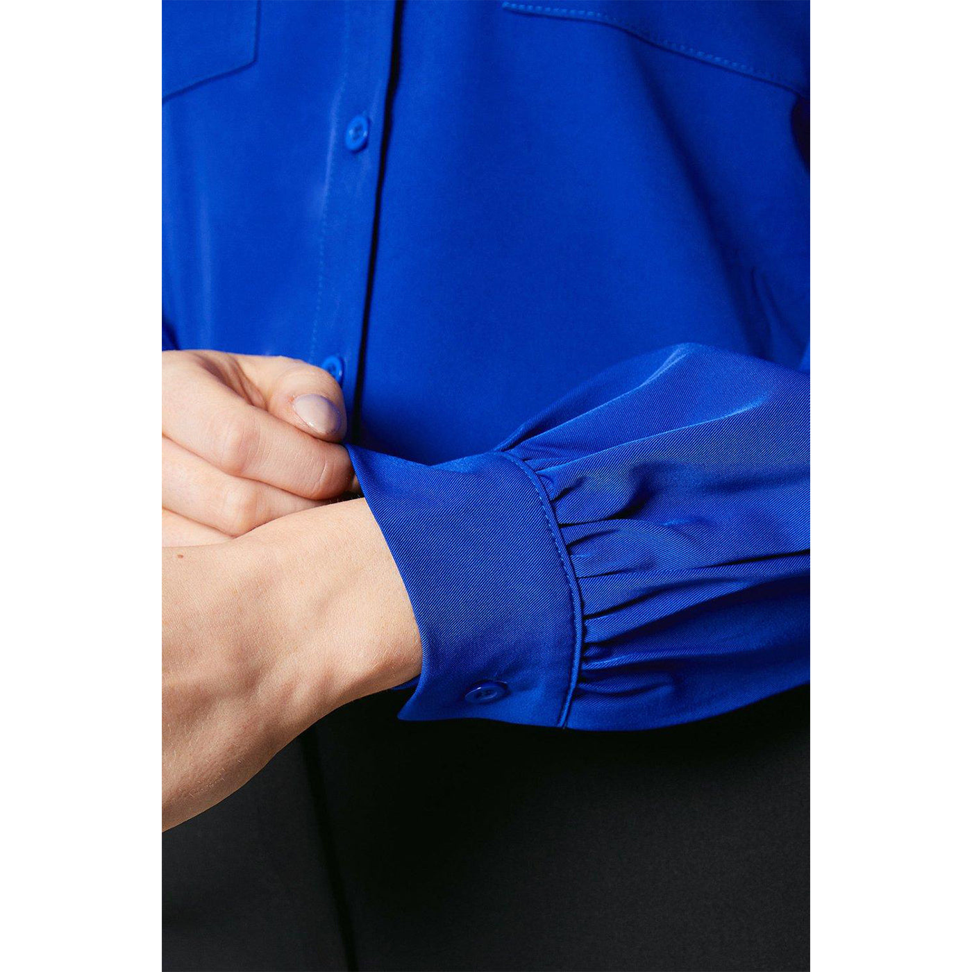 Cobalt - Lifestyle - Principles Womens-Ladies Trim Detail Long-Sleeved Top