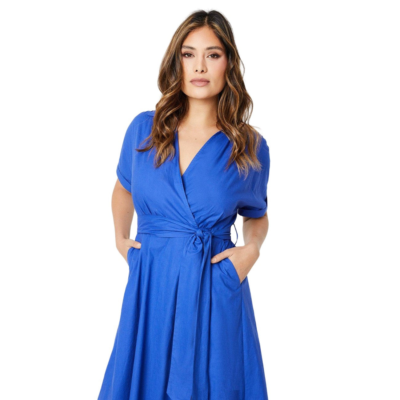 Cobalt - Lifestyle - Principles Womens-Ladies Collared Midi Dress