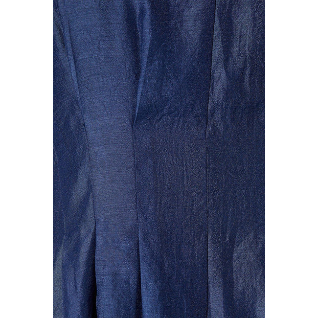 Blue - Side - Principles Womens-Ladies Organza Pleated Midi Dress